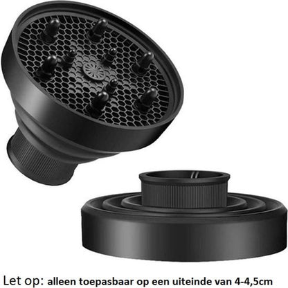 Universal Hair Dryer Diffuser Nozzle - Universal Silicone for Curls, Universal for Brushes