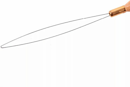 Single microring loop needle with thin wire loop and small metal connector