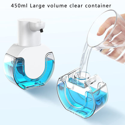Automatic soap dispenser - 420 ml - USB rechargeable - Automatic foam dispenser - Foam technology - Infrared sensor - Suitable for bathroom, kitchen and office - Wit