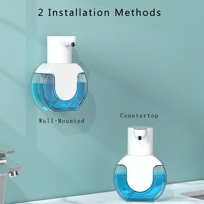 Automatic soap dispenser - 420 ml - USB rechargeable - Automatic foam dispenser - Foam technology - Infrared sensor - Suitable for bathroom, kitchen and office - Wit