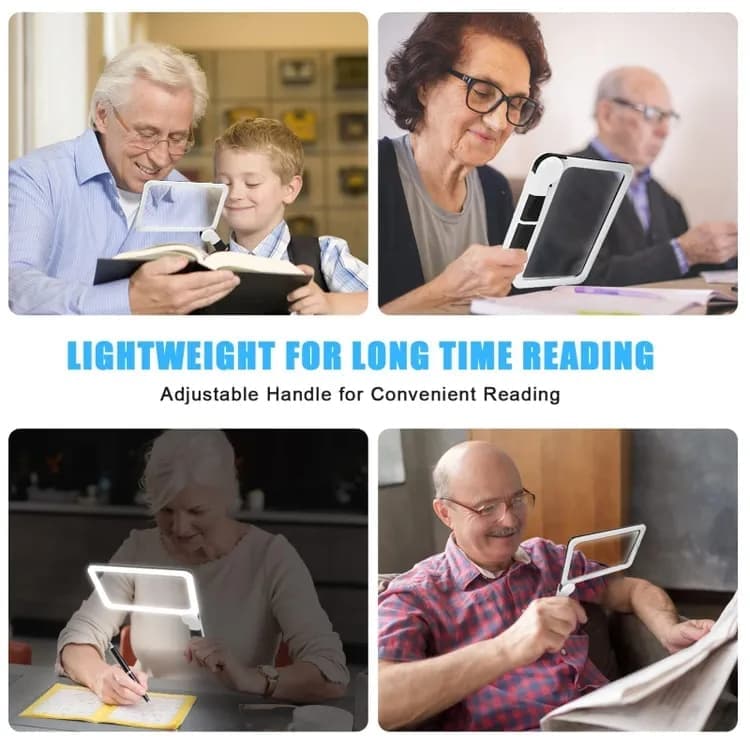 5X Magnifying Glass with 48 LED Lights, 3 Modes for Reading