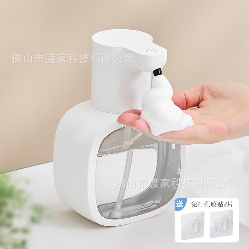 500ml Touchless Automatic Soap Dispenser with USB-C Charging, Silver