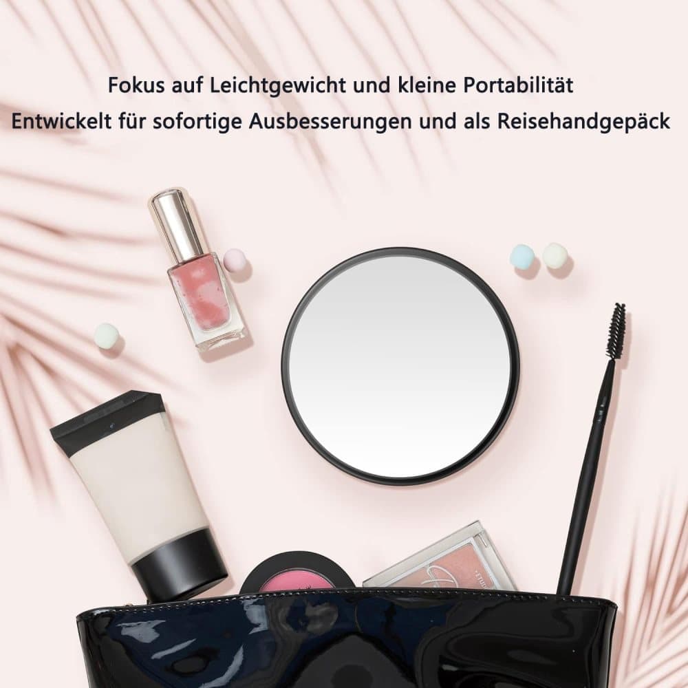 20X 30X Magnification Makeup Mirror with Tweezers, White, Practical Makeup Tool