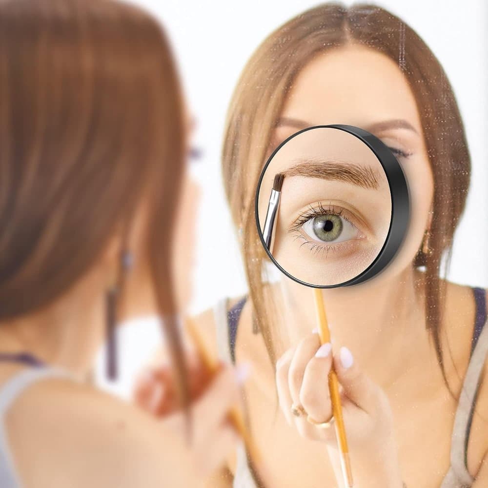 20X 30X Magnification Makeup Mirror with Tweezers, White, Practical Makeup Tool