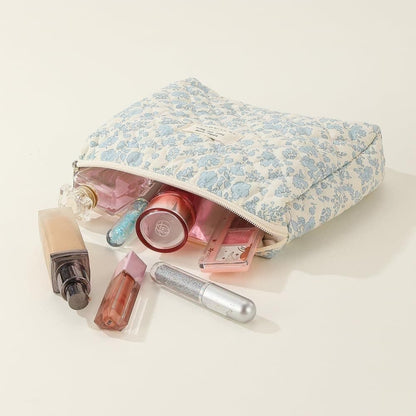 Floral Makeup Bag 3-Piece Set, Travel Toiletry Organizer, 20 x 10 cm