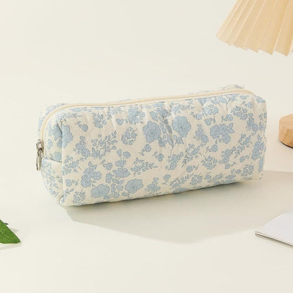 Floral Makeup Bag 3-Piece Set, Travel Toiletry Organizer, 20 x 10 cm