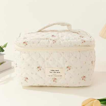 3-Piece Floral Makeup Bag Set, 20 x 15 cm, Travel Toiletry Bag