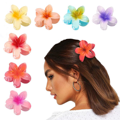 Anti-Slip Flower Hair Clips 4-Pack, Non-Slip Floral Hair Accessories for Women and Girls