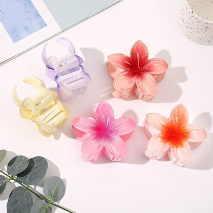 Anti-Slip Flower Hair Clips 4-Pack, Non-Slip Floral Hair Accessories for Women and Girls