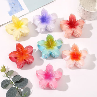 Anti-Slip Flower Hair Clips 4-Pack, Non-Slip Floral Hair Accessories for Women and Girls