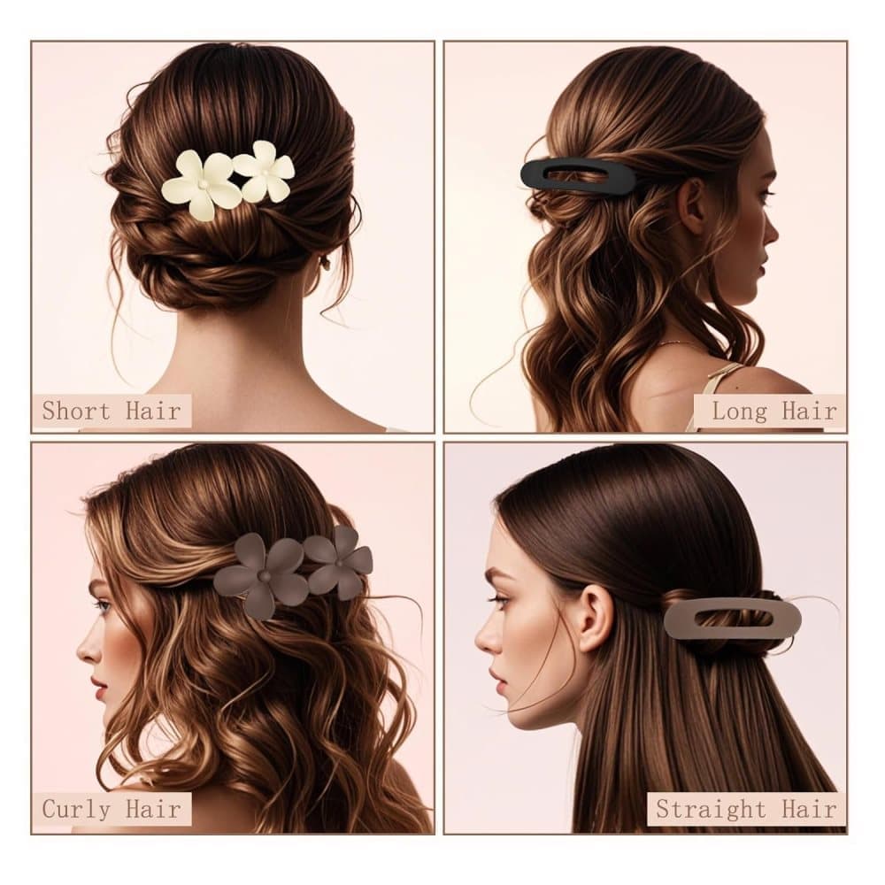 6-Pack Large Hair Clips, Anti-Slip Strong Grip for Daily Use, 11 cm