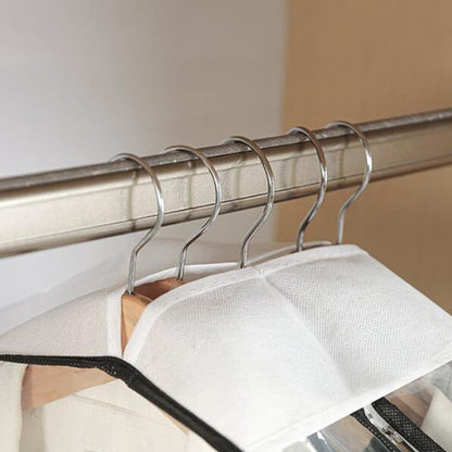 3-pack Transparent PEVA Clothes Cover with Zipper, Dustproof Garment Storage Bag for Wardrobe, 60 x 25 x 110cm