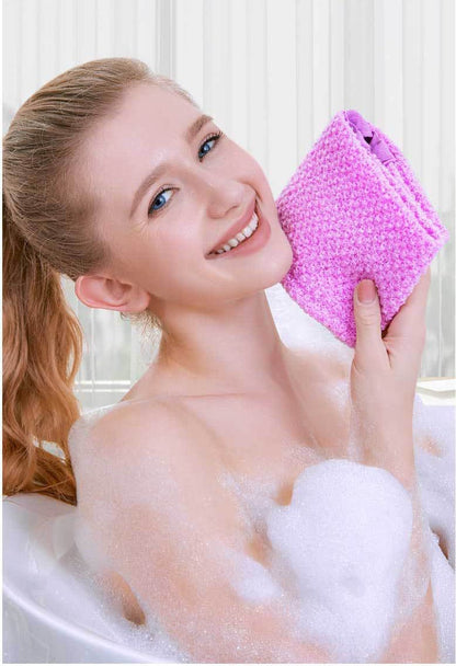Exfoliating Body Scrub & Back Scrub for Shower, Deep Cleansing, Easy Assembly, Smooth Washing