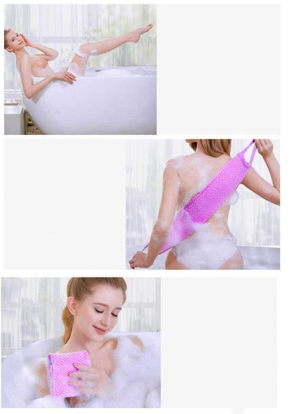 Exfoliating Body Scrub & Back Scrub for Shower, Deep Cleansing, Easy Assembly, Smooth Washing