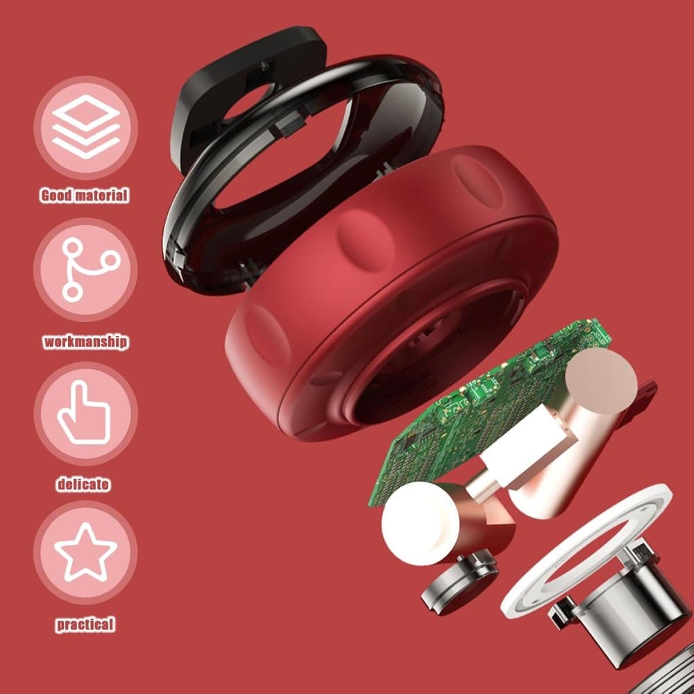 12-Speed Electric Cupping Therapy Machine Vacuum Massager Set, Red