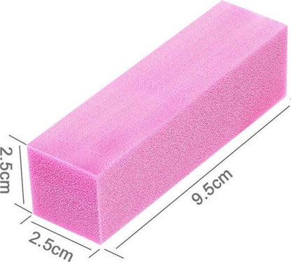 Block Files | Nail Block | Buffer Block | Nail File | Polishing Block | Nail Buffer | Buffing Block | 2 Piece | Pink