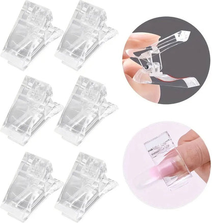 Polygel Clamp | Nail Clamp | Nail Clip | Dual Form Clamp | For Applying Gel Nails