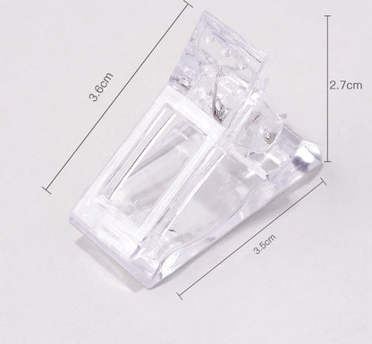 Polygel Clamp | Nail Clamp | Nail Clip | Dual Form Clamp | For Applying Gel Nails