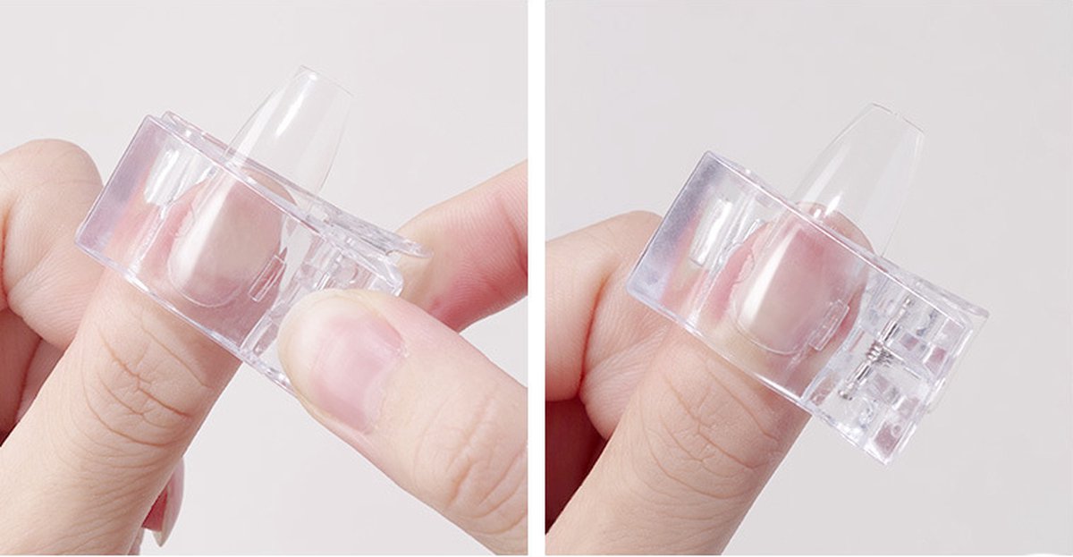 Polygel Clamp | Nail Clamp | Nail Clip | Dual Form Clamp | For Applying Gel Nails