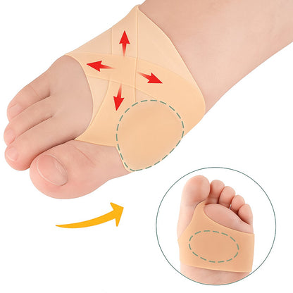 Hallux Valgus Silicone Toe Protectors | Toe Separators | Toe Corrector | Bunion | Bunion | Callus | Toe Straightening | 1 Pair | Beige