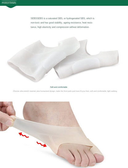Hallux Valgus Silicone Toe Protectors | Toe Separators | Toe Corrector | Bunion | Bunion | Callus | Toe Straightening | 1 Pair | Beige