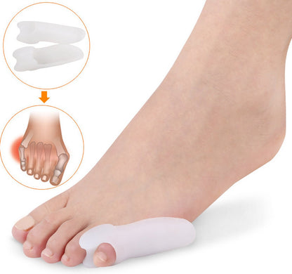 Silicone Toe Corrector Little Toe | Toe Spreader | Little Toe Protector | 1 Pair | Transparent