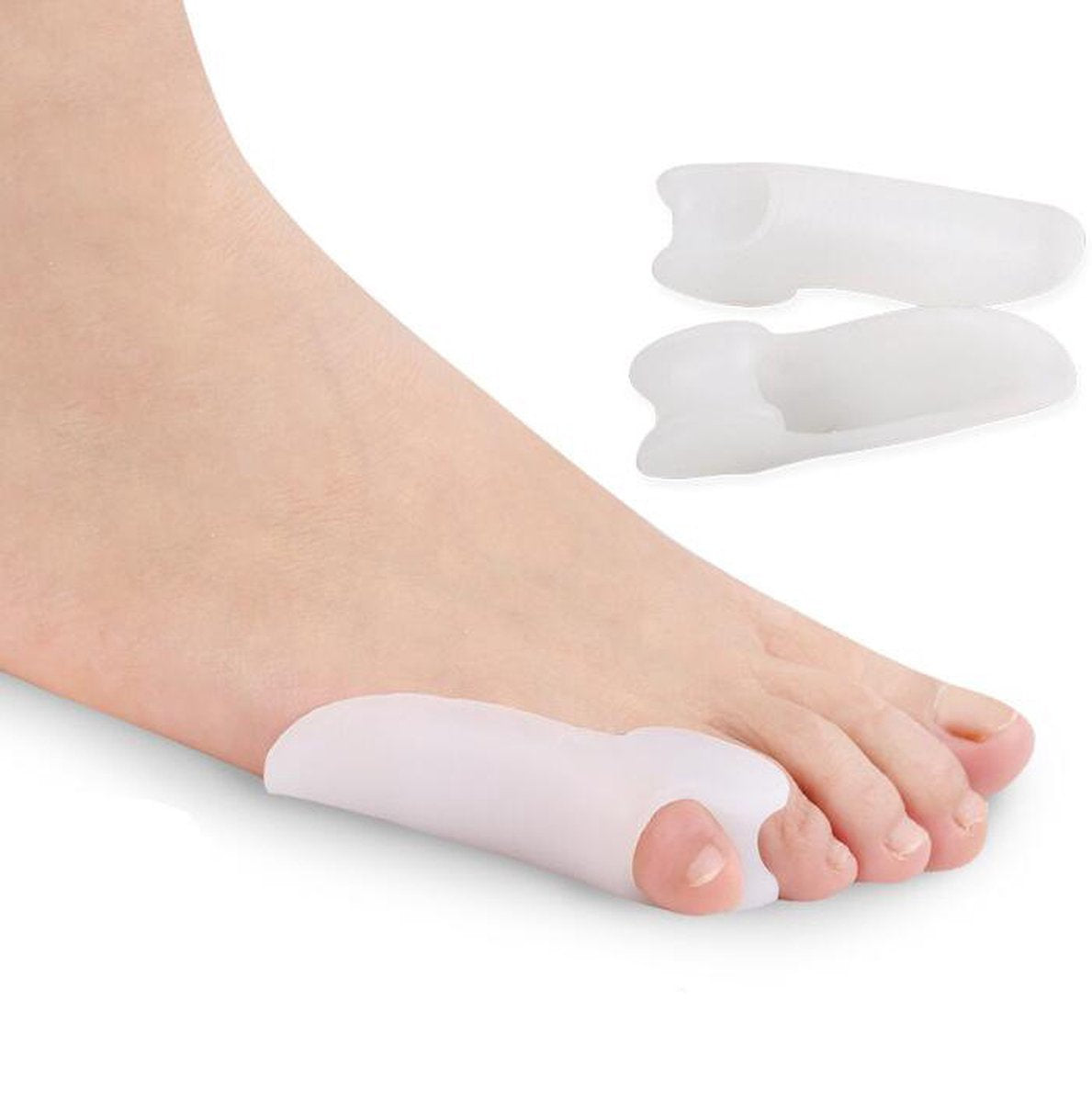 Silicone Toe Corrector Little Toe | Toe Spreader | Little Toe Protector | 1 Pair | Transparent