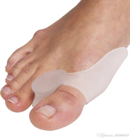 Hallux Valgus Silicone Toe Corrector/Spreader and Big Toe Protector – Silicone Toe Spreaders (Per pair) - beige