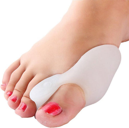 Hallux Valgus Silicone Toe Corrector/Spreader and Big Toe Protector – Silicone Toe Spreaders (Per pair) - beige
