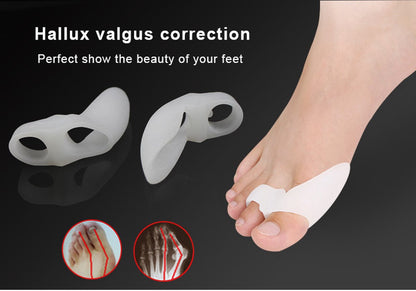 Silicone Toe Corrector | Toe Spreader | Hallux Valgus | Big and Little Toe Protector | 1 Pair