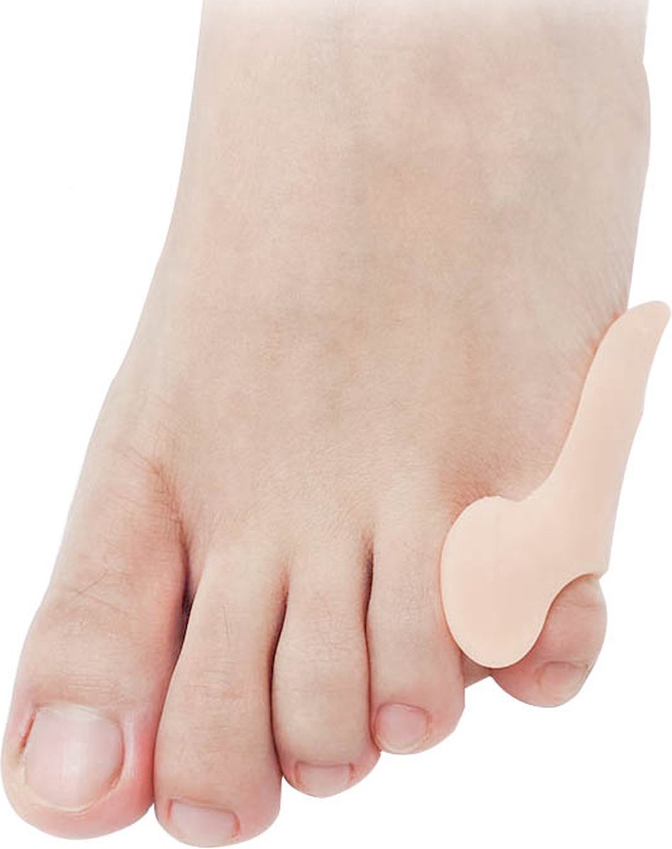 Silicone Toe Corrector Little Toe | Toe Spreader | Little Toe Protector | 1 Pair | Beige