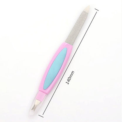 Cuticle Remover and Nail File in 1 | Cuticle Cutter | Stainless Steel Nail File | Cuticle Pusher | Cuticle Remover | Cuticle Pusher