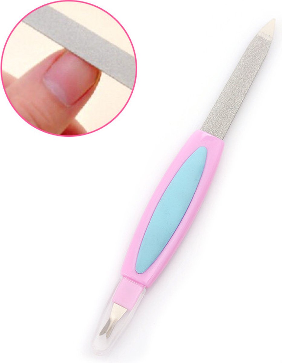 Cuticle Remover and Nail File in 1 | Cuticle Cutter | Stainless Steel Nail File | Cuticle Pusher | Cuticle Remover | Cuticle Pusher