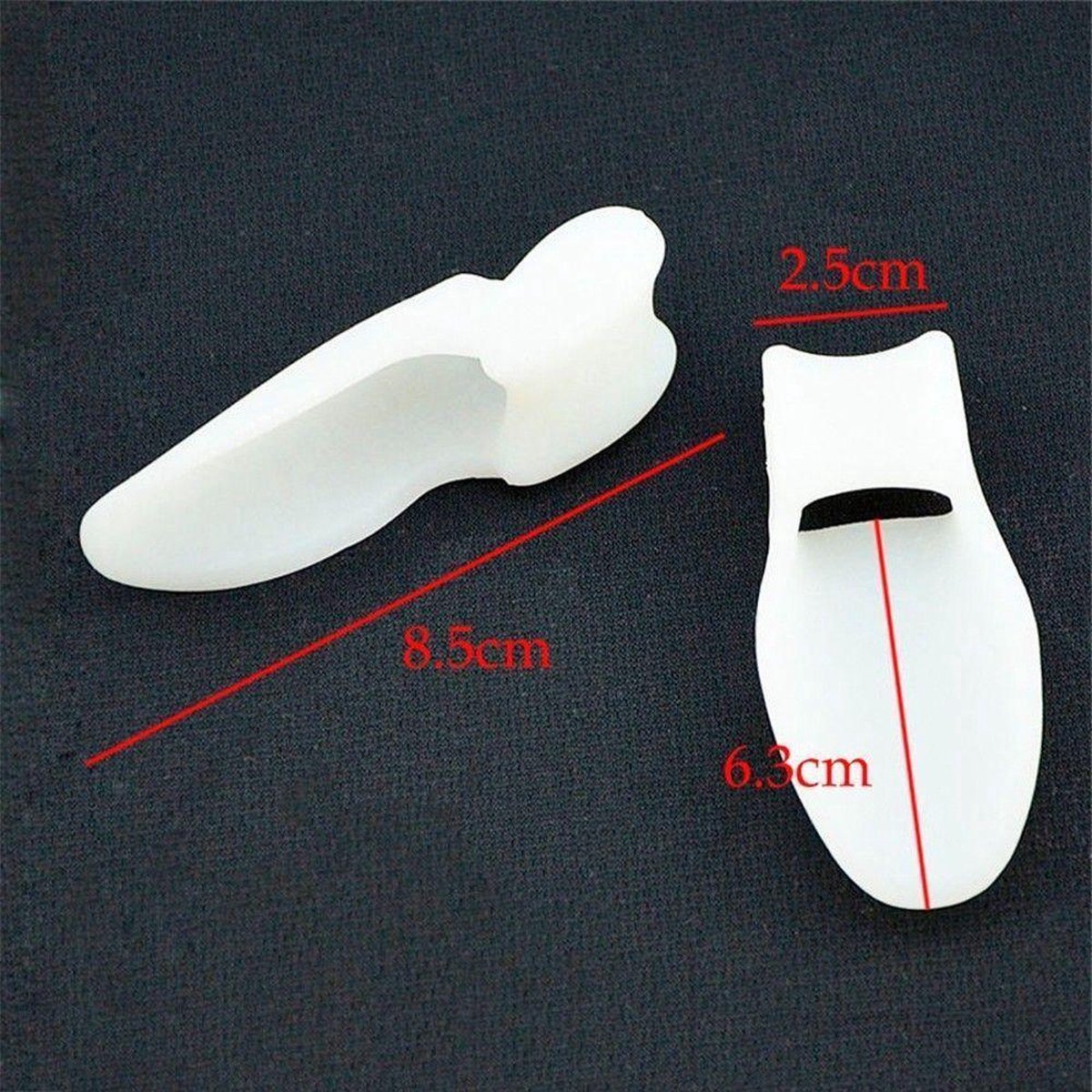 4x silicone big toe corrector/spreader (hallus valgus)