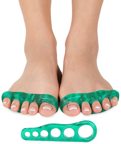 Silicone Toe Corrector 5 Toes & Medicure Spreader in 1 | Toe Spreader | Hallux Valgus | Straighten Toes | Spread Toes | 1 Pair
