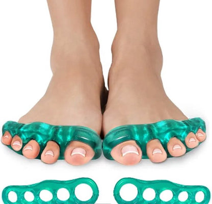 Silicone Toe Corrector 5 Toes & Medicure Spreader in 1 | Toe Spreader | Hallux Valgus | Straighten Toes | Spread Toes | 1 Pair