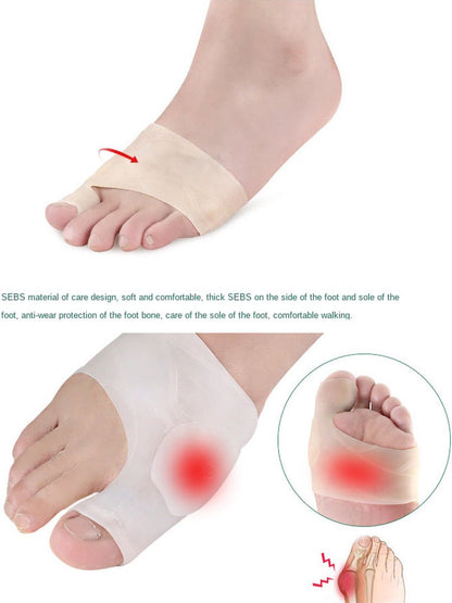 Hallux Valgus Silicone Toe Protectors | Toe Separators | Toe Corrector | Bunion | Bunion | Callus | Toe Straightening | 1 Pair | White