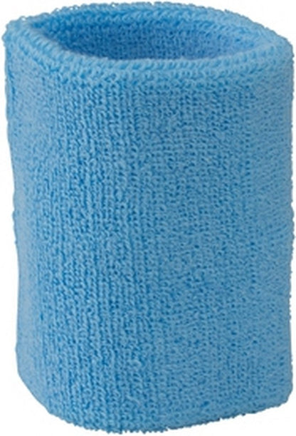 Light blue wrist sweatbands 2 pieces