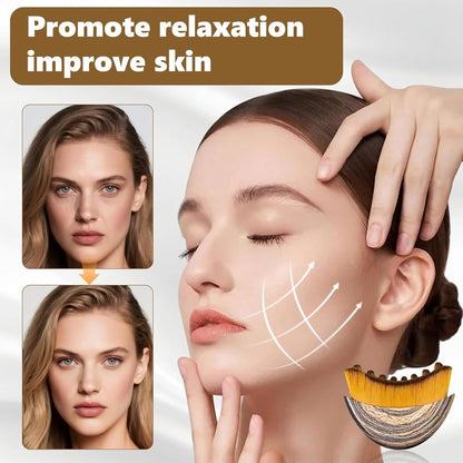 2-pack facial lymphatic drainage brushes - Cleansing dry brush - Skin care - Chin and jawline shaping - Ergonomic design