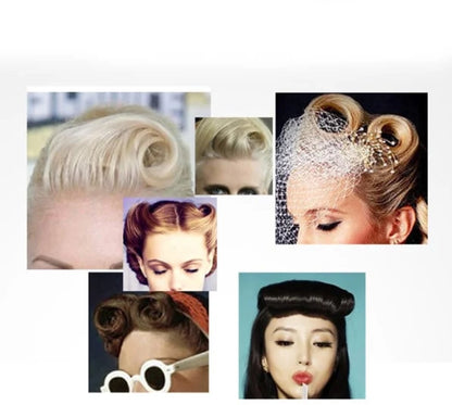 Hairdressing Tool 2-piece – Hair comb + roller curler