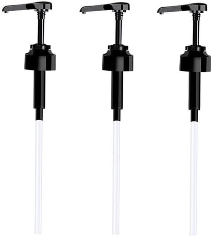 3-piece soap dispenser head - Easy-press bottle soap dispenser - Multifunctional Coffee Syrup Pump - Practical Spray Nozzle Pressure Oil Sprayer - Dispensing Pump - Pump Dispenser Syrup Bottle - Bottle Nozzle - for liquid / lotion - Black