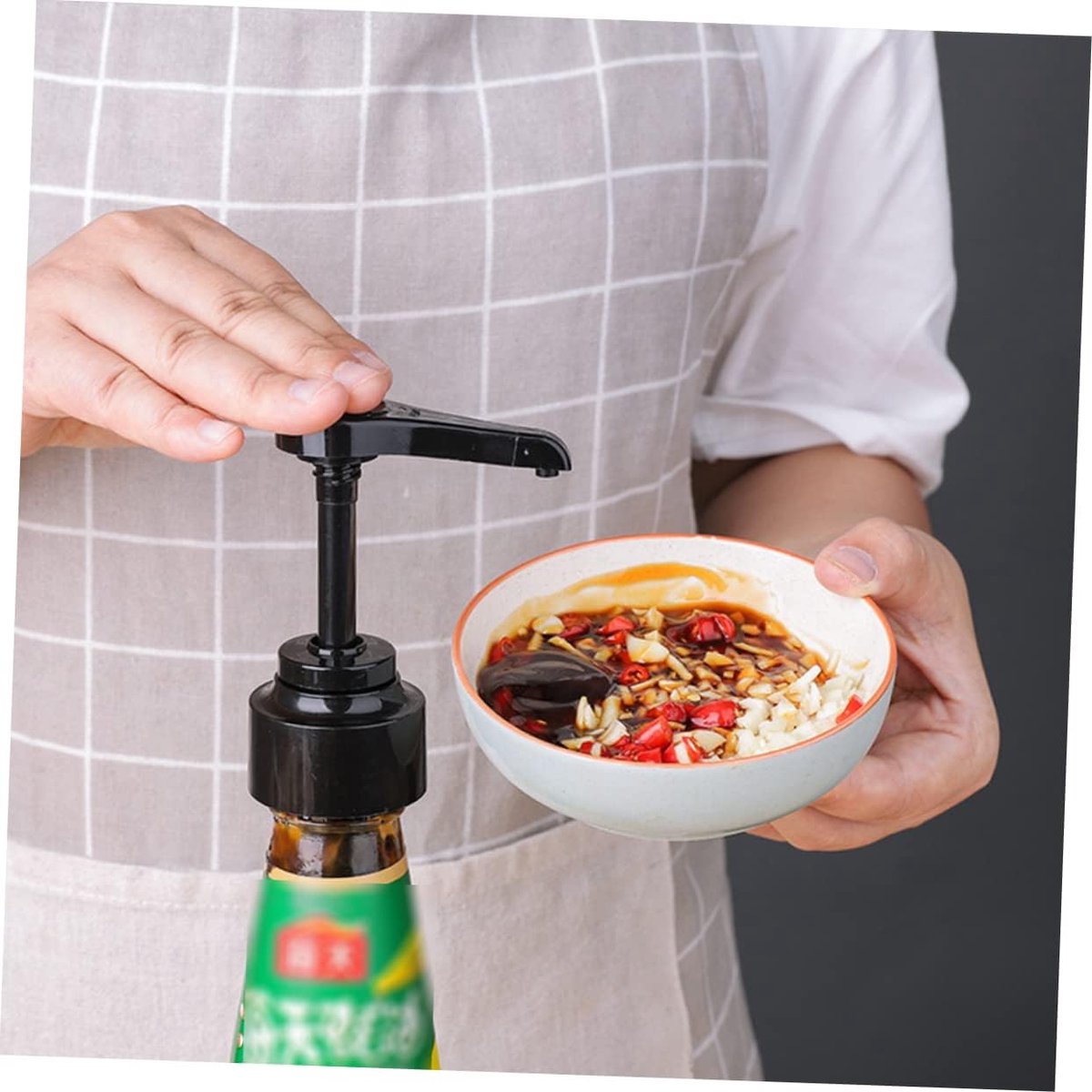 3-piece soap dispenser head - Easy-press bottle soap dispenser - Multifunctional Coffee Syrup Pump - Practical Spray Nozzle Pressure Oil Sprayer - Dispensing Pump - Pump Dispenser Syrup Bottle - Bottle Nozzle - for liquid / lotion - Black