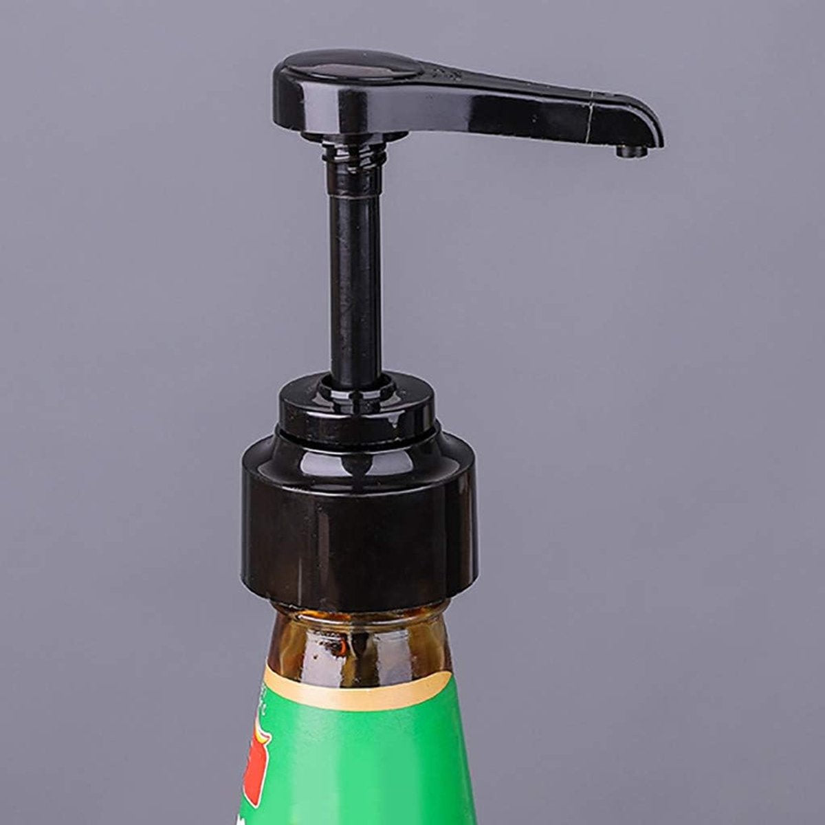3-piece soap dispenser head - Easy-press bottle soap dispenser - Multifunctional Coffee Syrup Pump - Practical Spray Nozzle Pressure Oil Sprayer - Dispensing Pump - Pump Dispenser Syrup Bottle - Bottle Nozzle - for liquid / lotion - Black