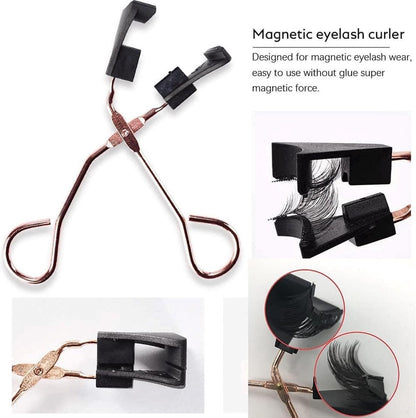 Magnetic False Eyelashes - False Eyelashes - With Clip - Reusable Magnetic Eyelash Set - False Eyelashes - Eye Makeup Lashes - 3D Magnetic Eyelashes - Long-lasting/Reusable - Magnetic Eyelashes - Natural Look - No Glue - Eyelash Extensions