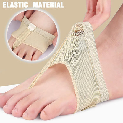 Forefoot Cushion - Heel Insoles - Anti-Slip Forefoot Insoles Heel Protection - Toe Protector Cushion - Anti-Slip Sock Pads - Fit All - Shock Absorbing - Set of 4 - Beige