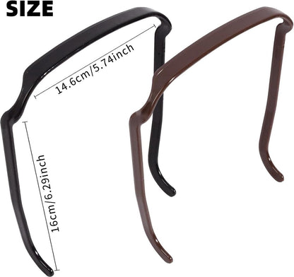 pieces - Glasses headband - Sunglasses hairband - Hairpin - square headbands - headbands for curly hair - hair clips - invisible hair rings - with square heads - hair styling fixing tool - styling accessories - for men and women