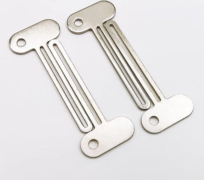 Toothpaste Squeezer - 4 pieces - Tube Squeezer - Stainless steel - silver - key-shaped - Environmentally friendly - Ergonomic design - Suitable for toothpaste, creams, gels