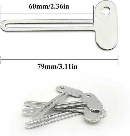 Toothpaste Squeezer - 4 pieces - Tube Squeezer - Stainless steel - silver - key-shaped - Environmentally friendly - Ergonomic design - Suitable for toothpaste, creams, gels