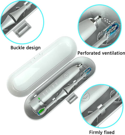 Electric Toothbrush Case – Dual-Pack Travel Holder for Braun, Compatible with Oral-B