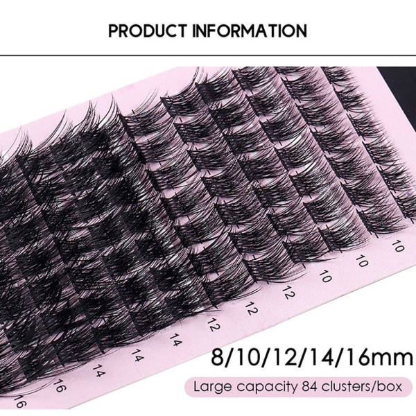 DIY Eyelash Extension Individual Cluster False Eyelashes